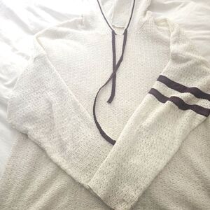Free People Long Sleeve Knit Summer Hoodie